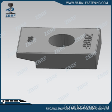 Pinces de rail No.106 pour fixer le rail en position